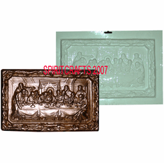 LAST SUPPER WITH DECORATIVE FRAME, SMALL (9.5" x 6")