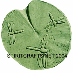 LILLY PAD DRAGONFLY STEPPING STONE MOLD