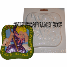 LITTLE BO PEEP NURSERY RHYME PLASTER CRAFT MOLD