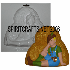 LITTLE BOY BLUE NURSERY RHYME PLASTER MOLD 