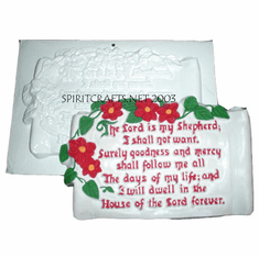 LORD IS MY SHEPARD PLASTER MOLD (12" x 7.5")