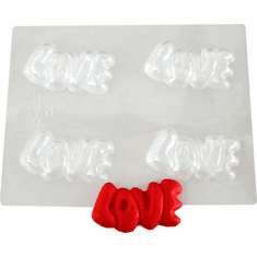 LOVE EMBED / CANDY MOLD (4 WELL)