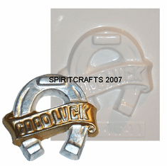 LUCKY HORSESHOE PLASTER MOLD (4.5" x 4.25")
