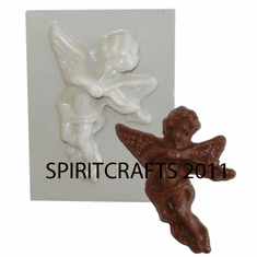 MARGIE'S ANGEL<BR> WAX APPLIQUE MOLD<BR> (4.5" HT)