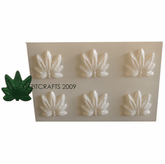 MARIJUANA POT LEAF SOAP MOLD, 6 WELL