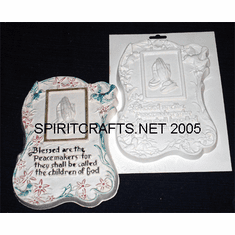 MATTHEW 5:9 "BLESSED ARE THE PEACEMAKERS" PLASTER MOLD