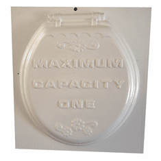 MAXIMUM CAPACITY ONE TOILET SEAT COVER MOLD (8.25" x 9.25")