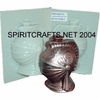 MEDIEVAL KNIGHT <br>HELMET CANDLE MOLD <br>(3.75", 5 oz)