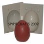 MEDIUM EGG PLASTIC CANDLE MOLD<br>  (2.25" HT, 2 oz)