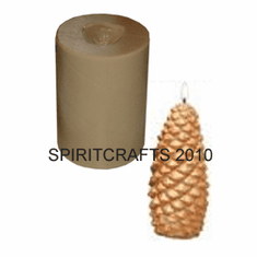 MEDIUM PINE CONE POLYURETHANE CANDLE MOLD (3.75" HT)