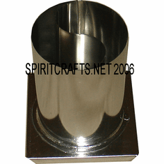 MEDIUM YIN YANG PILLAR METAL CANDLE MOLD (4.5" HT)