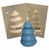 MODERN FOOTED<br> CHRISTMAS TREE<br> MOLD (4.5", 8.5 oz)