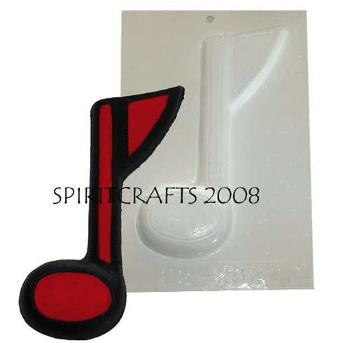 MUSIC NOTE PLASTER CASTING MOLD (7.25" HT)