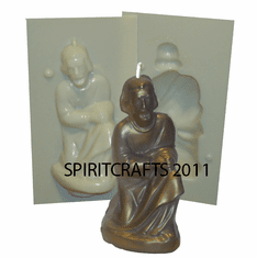 NATIVITY JOSEPH CANDLE MAKING MOLD (5.75" HT, 8 oz)