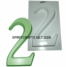 NUMBER 2 PLASTER CASTING MOLD (4.25" x 7.25")
