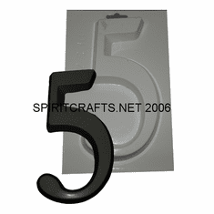 NUMBER 5 PLASTER CASTING MOLD (4.25" x 7.25")