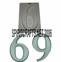 NUMBER 6 OR 9 PLASTER CRAFT MOLD (4.75" x 7.25")