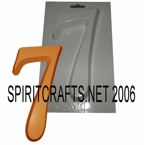 NUMBER 7 PLASTER CASTING MOLD (3.5" x 7.25")