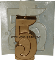 NUMBER<br>  CANDLE MOLDS