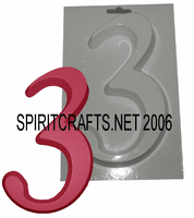 NUMBER PLASTER CRAFTING MOLDS