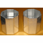 OCTAGON VOTIVE CANDLE MOLD, SEAMLESS ALUMINUM
