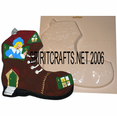 OLD WOMAN WHO LIVED IN A SHOE PLASTER CRAFT MOLD