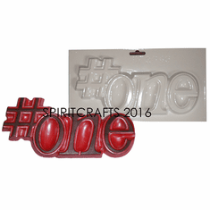 #ONE WORD PLAQUE PLASTER CRAFT MOLD (9.5" x 4.25")