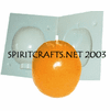 ORANGE CANDLE <br>MAKING MOLD <br>(2.75" DIA, 7 oz)