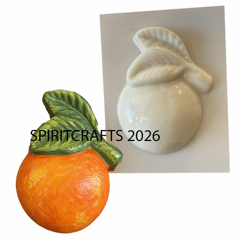 ORANGE PLASTER <br>CRAFT MOLD <br> SINGLE (3.5" HT)