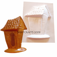 OUTHOUSE PLASTER OF PARIS MOLD (7.25" x 10")