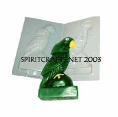 PARROT CANDLE<br>  MAKING MOLD<br>  (6.75" HT, 15 oz)