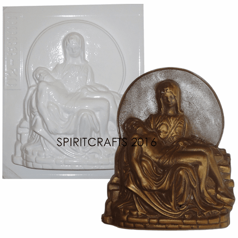 PIETA RELIGIOUS PLASTER CASTING MOLD (6.25" x 7.5")
