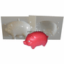 PIGGY BANK PIG<BR> CANDLE MAKING MOLD<BR> (3.5" HT, 15 oz)