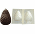 PINE CONE PLASTIC<br> CANDLE MOLD<br> (3.25" HT, 7 oz)
