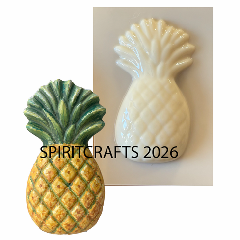 PINEAPPLE PLASTER<br> CRAFT MOLD <br>SINGLE (3.5" HT)