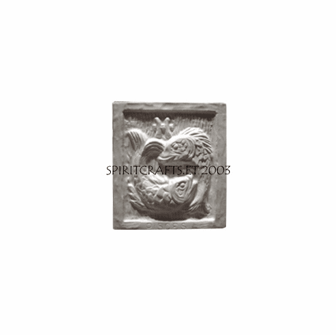 PISCES PLASTER MOLD (4.25" x 4.5")