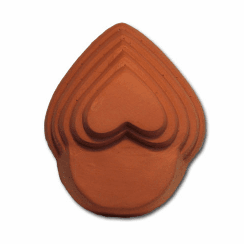 PLANTER FEET CONCRETE MOLD, HEARTS (4")