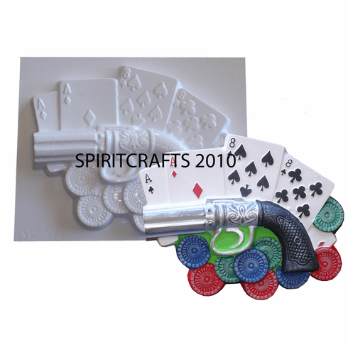 POKER NIGHT PLASTER CASTING MOLD (9" x 7.5")