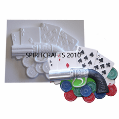 POKER NIGHT PLASTER CASTING MOLD (9" x 7.5")