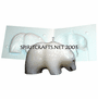 POLAR BEAR CANDLE MOLD (2.5" HT, 7 oz)