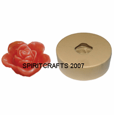 POLYURETHANE ROSE FLOATER CANDLE MOLD (2.6" DIA)