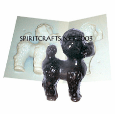 POODLE CANDLE <br> MAKING MOLD<br> (6.5" HT, 1 lb 2 oz)