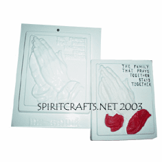PRAYING HANDS PLASTER MOLD (5.5" x 6.25")