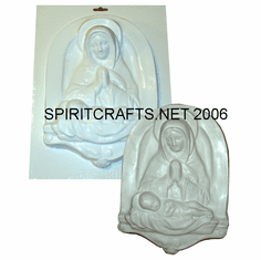 PRAYING MADONNA <br>AND CHILD PLASTER<br> MOLD (9" x 12.25")