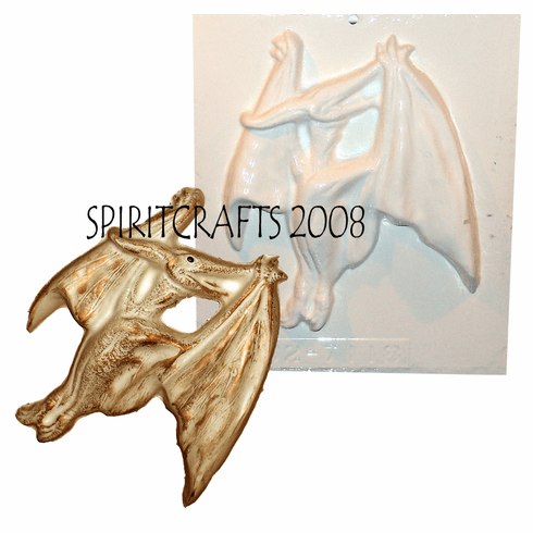 PTERODACTYL DINOSAUR PLASTER MOLD (6.75" x 7.75")