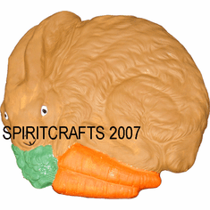 RABBIT STEPPING STONE MOLD (10.5" DIA)