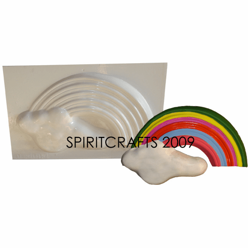 RAINBOW AND CLOUD PLASTER MOLD (12.75" x 7.5")
