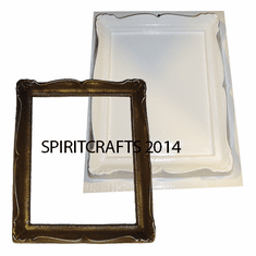 RECTANGLE BUTTONHEAD FRAME PLASTER MOLD (10" x 11.5")