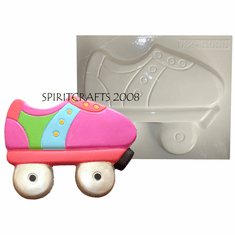 ROLLER SKATE PLASTER MOLD (11" x 9")
