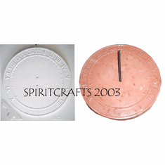ROMAN NUMERAL SUNDIAL PLASTER MOLD